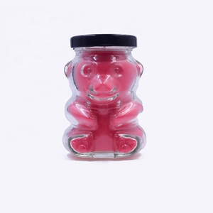 Diskon besar bentuk beruang 120ml 180ml 280ml stoples penyimpanan makanan untuk Jam Jelly manis & madu dengan klasik tutup sekrup kaleng toples lilin - Product Image 2