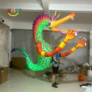 Festival Parade şişme yürüyüş kostüm şişme canavar ejderha kostüm ile Led ışık - Product Image 2