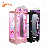 Distributeur automatique de prix à monnayeur rose de luxe, machine de jeu d'arcade romantique à couper les cordes pour cosmétiques et grands jouets