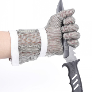 Gant en maille d'acier inoxydable réutilisable, facile à nettoyer, anti-coupure, équipement de protection pour la restauration, la cuisine et l'abattage - Product Image 1