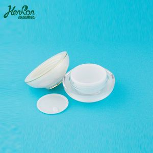 Xu Hướng Mới Thiết Kế Đơn Giản Đôi Jar Với Acrylic Nắp Bán Buôn Nhựa Kem Jar 5-10G Công Suất Abs PP Chất Liệu Cho Mỹ Phẩm - Product Image 5