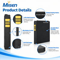 Baterai Pengganti Li Polymer Misen F50051MA 3.8V 5000mAh untuk Terminal POS Maxpay D300 KOZEN P14 D300