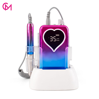 Offre Spéciale – Ponceuse à Ongles sans Fil à Couleurs Dégradées 35000 tr/min, Faible Bruit, Rechargeable, pour Salon Professionnel