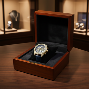 Reloj de Lujo para Hombre de Plata 925, Esfera Azul, Cuarzo Analógico, Diseño de Diseñador, Reloj de Pulsera Plateado con Bisel con Incrustaciones de Piedras - Product Image 1