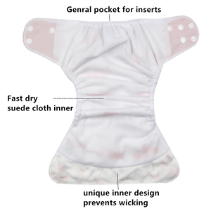 Nouvelle <span class=keywords><strong>couche</strong></span> <span class=keywords><strong>lavable</strong></span> pour bébé, super absorbante, réutilisable, en tissu, avec poche - Product Image 3