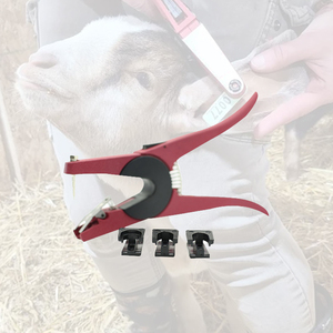 Applicateurs d'étiquettes auriculaires métalliques pour animaux KED pour bovins, conception de pointe, pince à étiquettes auriculaires Allflex - Product Image 1