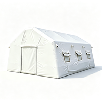 Tente gonflable en PVC de grande taille, personnalisable, à structure pneumatique, pour hôpital de campagne, hiver, secours d'urgence et inondations, approvisionnement direct usine