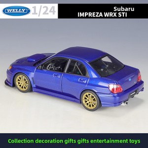 Welly 1:24 <span class=keywords><strong>Subaru</strong></span> <span class=keywords><strong>Impreza</strong></span> <span class=keywords><strong>WRX</strong></span> STI, voitures miniatures en métal, modèle de voiture en alliage pour collectionneurs, cadeau, vente en gros - Product Image 3