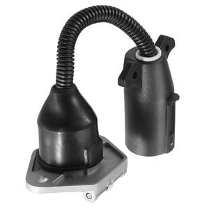 Trailer <b>Plug</b> <b>Adapter</b> 7 Pin Blade To Round Socket UAG717 DC Connection ABS Material - Product Image 3
