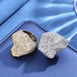 Hip Hop Iced Out Jesus Cross Moissanite <b>Ring</b> 925 Silver VVS Bling <b>Statement</b> <b>Ring</b> Pass Diamond Tester GRA Certified Jewelry - Product Image 2