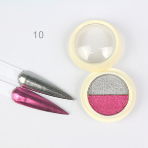 BIN-pigmento de cromo sólido para uñas, polvo comprimido para manicura con efecto espejo mágico Doble - Product Image 2