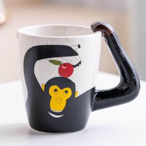 แก้วกาแฟเซรามิครูปสัตว์ 3 มิติ น่ารัก แบบ OEM ODM ใหม่ พร้อมโลโก้สั่งทำ แก้วนมชาเพ้นท์ลายด้วยมือ ของขวัญ แก้วกาแฟลายเสือ - Product Image 6
