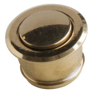 Pulsante in ottone con piastra Patavium, lunghezza 12 pollici, altezza 3 pollici, accessorio per cablaggio - Product Image 1