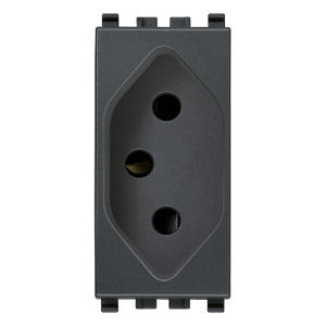 SICURY 2P+T 20A ปลั๊กไฟสีเทาบราซิล ความสูง 5.3 ซม. - Product Image 1