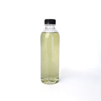Bouteille de jus de boisson en PET transparente ronde vide de 350ml 750ml avec bouchon inviolable en plastique