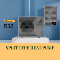 Bomba de calor aire-agua Split respetuosa con el medio ambiente de uso doméstico con inversor R32 ErP A +++ EVI DC