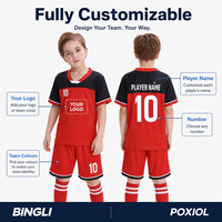 Tenues de football personnalisées pour jeunes, maillots et shorts, équipes personnalisées pour clubs et académies au Canada avec noms et numéros sublimés