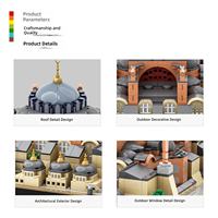 1866 Piezas, Estructura Ornamentada MOC, Proyecto de Construcción, Arquitectura de Domo Grandioso, Juego de Bloques de Construcción Grandes para Niños, Juguete Educativo STEM