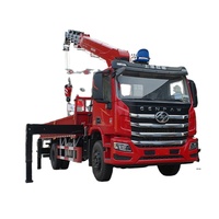 Grue de levage pour bâtiments de grande hauteur, grue à flèche articulée montée sur camion, grues sous-cabine avec camion Mitsubishi Fuso