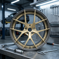 Jantes en aluminium forgé personnalisées de 17 à 22 pouces, PCD 5x120/5x112/5x114.3 pour Audi, tuning aftermarket, finition noire ACE, design concave