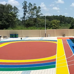 INOLP, pista de correr comunitaria EPDM de alta calidad personalizada, césped Artificial colorido para suelo deportivo para niños de jardín de infantes - Product Image 1