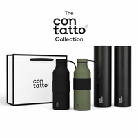 Bouteille d'eau réutilisable écologique YEKEA 500 ml, thermos en acier inoxydable 304 avec revêtement en cuivre, coffret cadeau élégant
