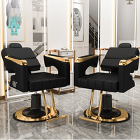 Toptan Metal Çerçeveli Salon Mobilyaları Şekillendirici Ağır Hizmet Tipi Kuaför Koltuğu Lüks Berber Dükkanı Berber Koltuğu