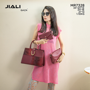 2024 nouvelle mode haute qualité 3 en 1 sacs à main sacs à main ensemble fermeture ouverte bas prix en gros 3 pièces <span class=keywords><strong>Sac</strong></span> Main Pour Femme pour les femmes - Product Image 5