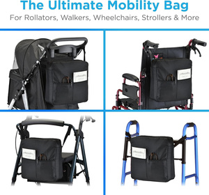 Sac de transport universel pour déambulateur, sac de rangement pour déambulateur, sac de transport pour fauteuil roulant - Product Image 5