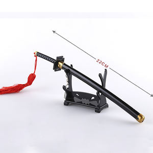 ดาบคาทานะขนาดเล็กทำจากโลหะสังกะสีอัลลอยของเล่นอนิเมะญี่ปุ่นขนาด22ซม. สำหรับคอสเพลย์ - Product Image 3