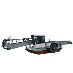 Factory Directly Selling Aquatic Water Grass Plant Boat Harvester For River Cleaning