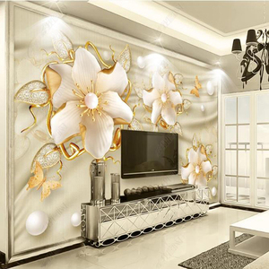 Pannelli Decorativi <span class=keywords><strong>da</strong></span> <span class=keywords><strong>Parete</strong></span> 3D Carta <span class=keywords><strong>da</strong></span> Parati 3D con Rose per Decorazione Casa Soggiorno <span class=keywords><strong>Adesivi</strong></span> Murali 3D - Product Image 6