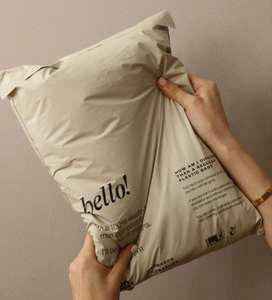 ซองไปรษณีย์โพลีเมลเลอร์ย่อยสลายได้ทางชีวภาพ รุ่นพีช เป็นมิตรต่อสิ่งแวดล้อม – ซองจดหมายสำหรับส่งของแบบย่อยสลายได้ทางชีวภาพ PBAT ได้รับการรับรอง - Product Image 1