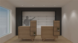 Bancone Reception Personalizzato per Cliniche e Farmacie, Design Moderno in Legno per Negozi al Dettaglio - Product Image 6