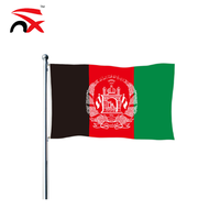 Vente chaude drapeau afghan fabriqué en usine 3x5ft grand drapeau national imprimé numérique polyester drapeau afghan