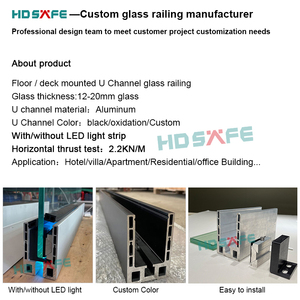Barandilla <span class=keywords><strong>de</strong></span> Balcón <span class=keywords><strong>de</strong></span> Vidrio sin Marco, Diseño Americano Popular, con Iluminación LED, Barandilla <span class=keywords><strong>de</strong></span> Aluminio <span class=keywords><strong>para</strong></span> <span class=keywords><strong>Terraza</strong></span>, Barandilla <span class=keywords><strong>de</strong></span> Vidrio <span class=keywords><strong>para</strong></span> Villa, Valla <span class=keywords><strong>de</strong></span> Vidrio - Product Image 4