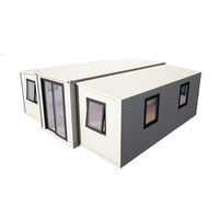 Maison préfabriquée en conteneur extensible Petite maison Maison mobile modulaire avec panneau solaire Maison pliable portable de 20 pieds