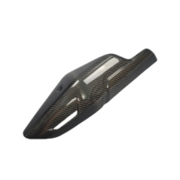 Cache-tuyau d'échappement en fibre de carbone 3K 100% sèche pour moto CFMOTO 450 SR