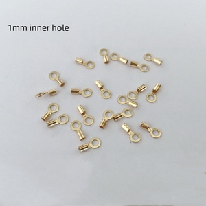 No deslustre GF 14K Gold Filled Crimp End <span class=keywords><strong>Claps</strong></span> para pulsera collar hallazgos de joyería accesorios de joyería DIY - Product Image 2