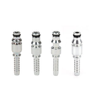 Piezas de manguera de limpieza de agua de lavado de coches de aleación de aluminio de 8,5mm y 1/4 pulgadas, Kit de adaptador de junta de conector de manguera de <span class=keywords><strong>lavadora</strong></span> de alta presión - Product Image 1