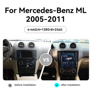 ZWNAV 13.3 Inch Android 13.0 Radio GPS Navigation Carplay DVD Player Touch Screen DSP Compatible for Mercedes-Benz ML 2005-2011 - Product Image 3