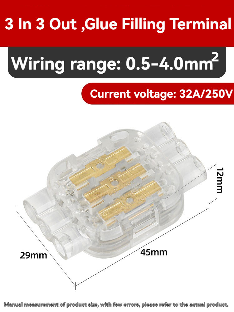 3 in 3 out Glue injection