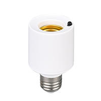 E27 Dudukan Lampu Remote Kontrol Nirkabel Sakelar Timer Pintar Jam Dapat Diatur AC 85-165V Sekrup Plastik Dudukan Bohlam Multi-lampu