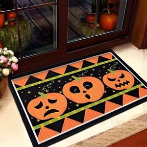 Wholesale Halloween Themed Door Mat Featuring Pumpkin Bat Patterns Soft Decorative Entry Rug for Spooky Season Decorations - Product Image 6