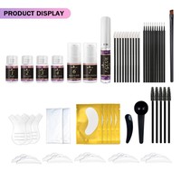 Kit de teinture et de permanente pour cils et sourcils unisexe, végétalien, transfrontalier, avec kératine pour un bouclage et un coiffage longue durée
