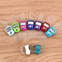 Mini compteur électronique de doigt, compteur manuel, compteur numérique à anneau, compteur de rangées pour le tricot, compteur de courses