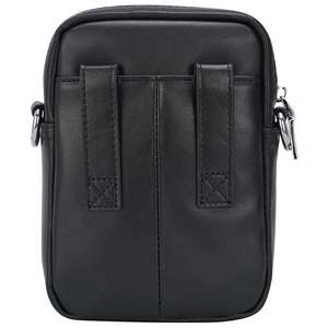 Bolsa de Cintura Deportiva de Cuero Genuino Negro Personalizada, Bolsa de Cintura de Cuero Vacuno Real - Product Image 5