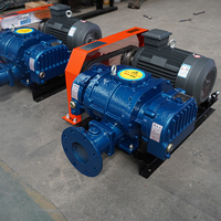 Souffleurs et compresseurs de racines électriques 75 hp pour convoyeur à haute pression Poudre fourragère Traitement des eaux usées Étangs à poissons