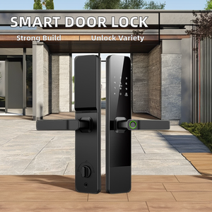 Tuya kunci kenop cerdas elektronik, kunci pintar aluminium Aloi memori, pintu kayu akses sidik jari keamanan <span class=keywords><strong>Digital</strong></span> Wifi - Product Image 2