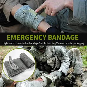 Wild Survival First Aid Trauma Hemostatic Emergency Bandage Emergency Elastic Trauma Israel Elastic Medical Bandage